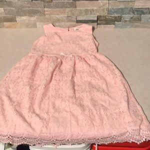 H&M pink lace girls dress size 7-8 Y
